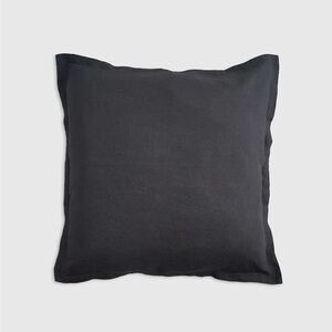 Quince European Linen Euro Sham, Set of 2, in Charcoal